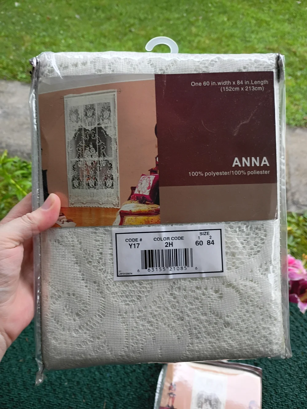 ANNA Beige Lace Rod Pocket Panel Curtain - Home Accents